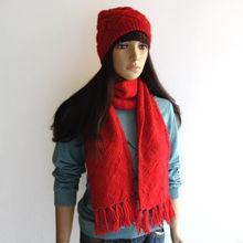 成人毛线围巾帽子套装视频